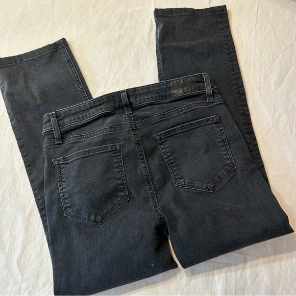 PAIGE// Cindy High Waist Ankle Straight Leg Jeans in Black Lotus - Picture 6 of 12